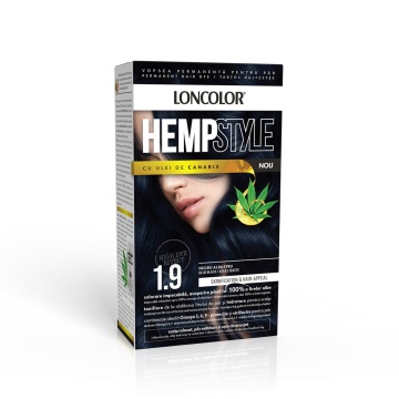 Vopsea de par Loncolor Hempstyle Nou 1,9 Negru Albastru