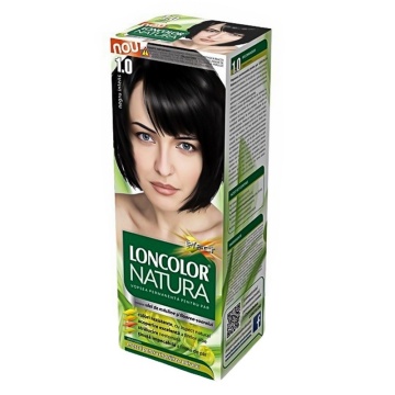 Vopsea de par Loncolor Natura 1,0 Negru Intens