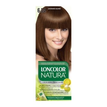 Vopsea de par Loncolor Natura 6,34 Castaniu Aluna - Img 2