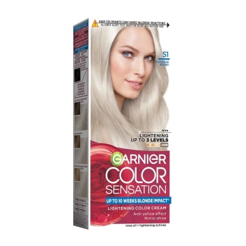 Vopsea permanenta de par cu amoniac Garnier Color Sensation Moonstone S1 Platinum Blond