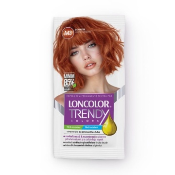 Vopsea semipermanenta Loncolor Trendy Colors A43 Aramiu Deschis, Sunrise