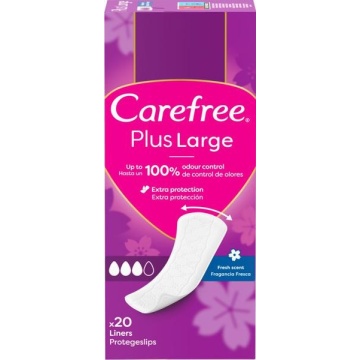 Absobante zilnice Carefree Panty Plus Large, 20 bucati [6741]