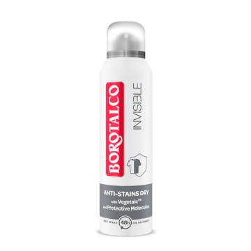 BOROTALCO Deodorant spray antiperspirant 48h, Invisible Dry, 150 ml [1866]