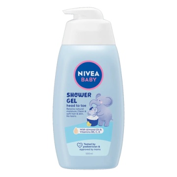 Gel de dus pentru bebelusi Head to Toe Baby, 500 ml, Nivea [9129]