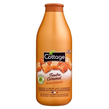 Gel de dus si lapte de baie cu aroma de caramel Cottage, 750 ml [9022]