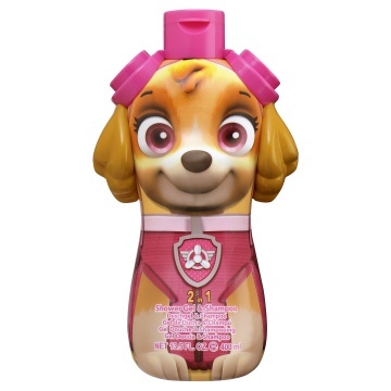 Gel de dus si sampon 2 in 1 Air-Val Paw Patrol Skye 2D Figurina pentru copii, 400 ml [9035]
