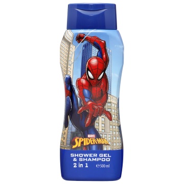Gel de dus si sampon 2 in 1 pentru copii Air-Val Spiderman, 500 ml [4427]