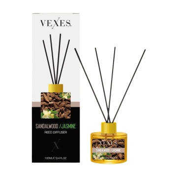 Parfum pentru camera cu betisoare Vexes Reed Diffuser Sandalwood Jasmine, 100 ml [7294]