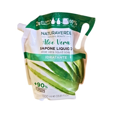 Rezerva Sapun lichid hidratant cu aloe vera Natura Verde, 1 l [3119]