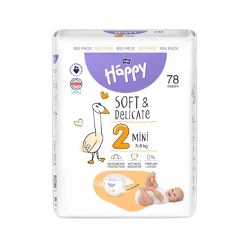 Scutece Happy New Baby Nr,2 Mini pentru copii, x78 [5360]