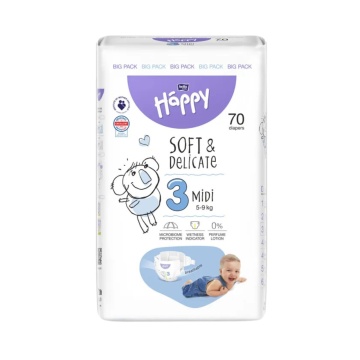 Scutece Happy New Baby Nr,3 Midi pentru copii, x70 [5407]