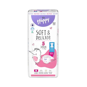 Scutece Happy New Baby Nr,5 Junior pentru copii, x52 [5520]