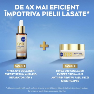 Ser anti-rid reparator 3in1 Nivea Q10 Collagen Expert, 30 ml [8914] - Img 5