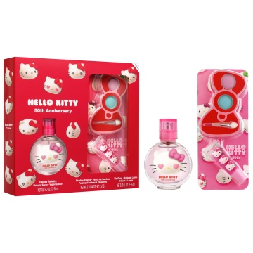 Set cadou Air-Val Hello Kitty cu luciu de buze, fard de pleoape pentru copii si apa de toaleta 30 ml [4298] - Img 3