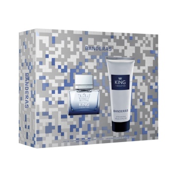 Set cadou Antonio Banderas King Of Seduction pentru barbati, apa de toaleta 50 ml + balsam dupa ras 75 ml [7519]