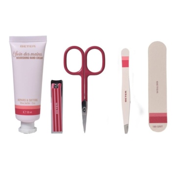 Set cadou cu accesorii manichiura, penseta, borseta, crema de maini Beter [0154] - Img 2