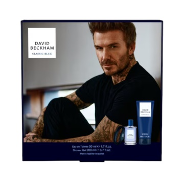 Set cadou David Beckham Classic Blue cu apa de toaleta 50 ml, gel de dus 200 ml si bratara XS25 [6975]