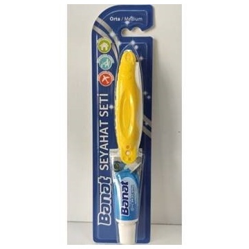 Set cadou pentru calatorie cu periuta pliabila si pasta de dinti 15 ml Banat, blister [5634] - Img 2