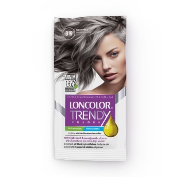 Vopsea semipermanenta Loncolor Trendy Colors B19 Blond Cenusiu, Greyfull