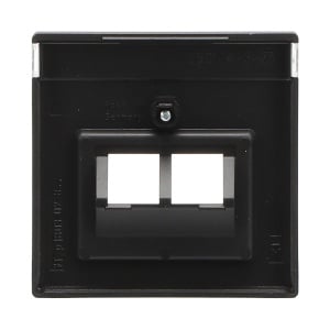Maska za 2 RJ 45 FL Crna mat - Img 4