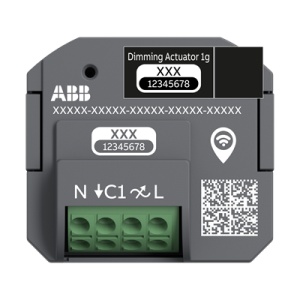 Dimming Actuator 1-fold 230 V AC free@home wireless