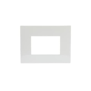Cover plate, 3 modules, WHITE