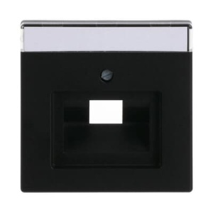 Maska za 1 RJ 45 FL Crna mat