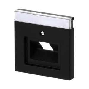 Maska za 1 RJ 45 FL Crna mat - Img 2
