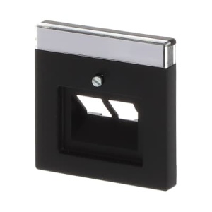 Maska za 2 RJ 45 FL Crna mat - Img 2