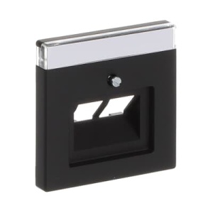 Maska za 2 RJ 45 FL Crna mat - Img 3