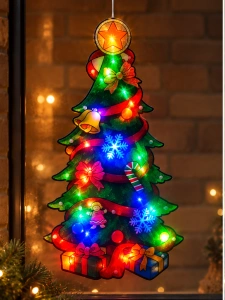 Brăduț Luminos de Crăciun cu LED Multicolor