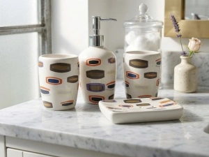 Set de baie din ceramică ''Retro Shapes''