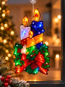 Lumânări festive cu LED multicolor