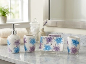 Set de baie din ceramică ''Spring Floral''