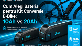 Cum Alegi Bateria pentru Kit Conversie E-Bike: 10Ah vs 20Ah | All4eBikes