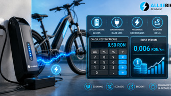 Cat Costa sa Incarci Bateria E-Bike? Calcul Cost per Km in 2026