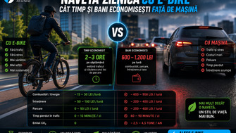 Naveta Zilnica cu E-Bike: Cat Timp si Bani Economisesti fata de Masina