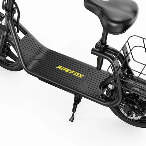 Apefox C14 Seated Electric Scooter | Basket, 50 km | All4eBikes - Img 5