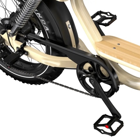 Onesport W77 Vintage Fat E-Bike | 500W, 90 km | All4eBikes - Img 7