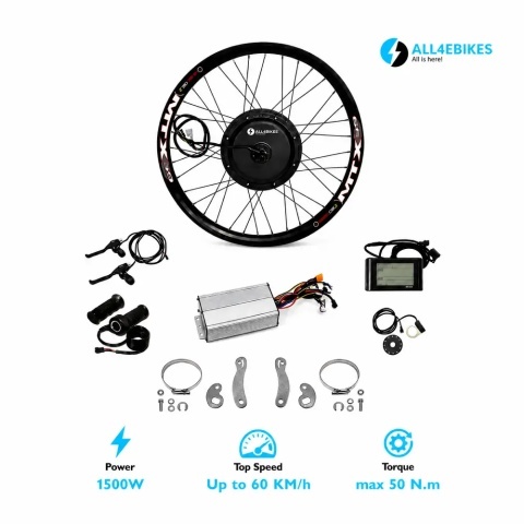 1500W Rear Hub Motor E-Bike Conversion Kit MTX