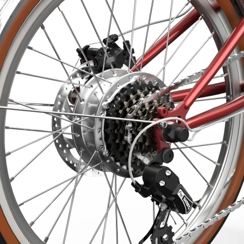 Onesport OT02 Pro Folding E-Bike | 20" Shimano 7 | All4eBikes - Img 5