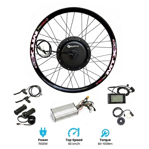1500W Rear Hub Motor E-Bike Conversion Kit