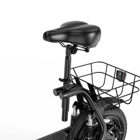 Apefox C14 Seated Electric Scooter | Basket, 50 km | All4eBikes - Img 3