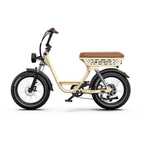 Onesport W77 Vintage Fat E-Bike | 500W, 90 km | All4eBikes - Img 2