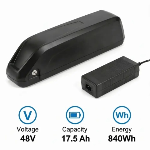 48V 17.5Ah Downtube E-Bike Battery