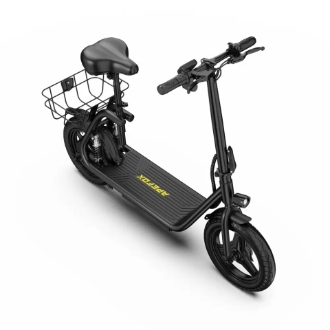 Apefox C14 Seated Electric Scooter | Basket, 50 km | All4eBikes - Img 7