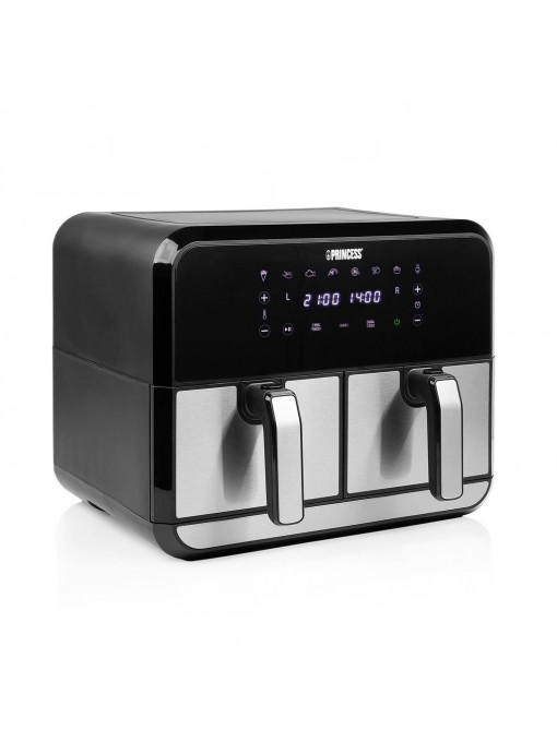 Airfryer dublu Princess 182074, 2 x 4 l, 2 x 1600 W