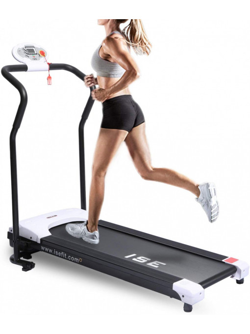 Bandă de alergat ISE ‎ABM72 750W, 10 km/h, greutate maximă 120 kg