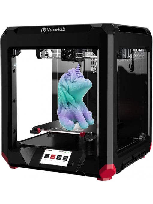 Imprimantă 3D Voxelab Aries, șine duble cu axa Z, nivelare semi-automată, senzor de filament, platformă din sticlă carborundum, imprimare WiFi 7,87 x 7,87 x 7,87 inch