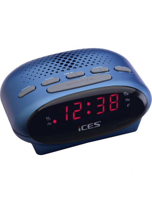 Radio cu ceas ICES ICR-210 BLUE